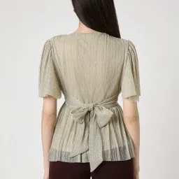 Van Heusen Grey Textured Pattern Top image 2