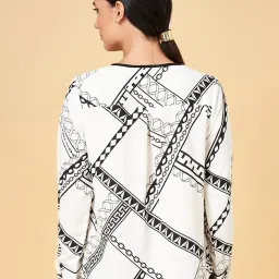 Annabelle by Pantaloons White Printed Top image 2