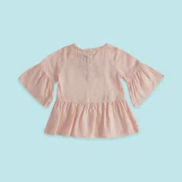 Pantaloons Baby Pink Embroidered Top image 2