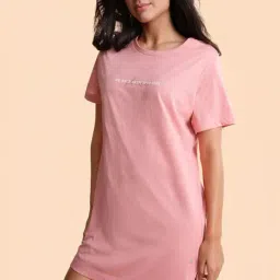 Enamor Peach Printed T-Shirt-picture-36