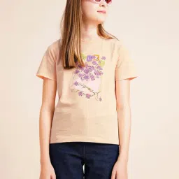 VERO MODA GIRL Strawberry Cream Floral Print Regular Fit T-Shirt-picture-14