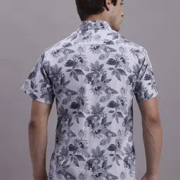 Jainish Grey Regular Fit Floral Print Shirt image 2