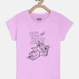 kidsville Tom & Jerry Printed Tshirt For Kids Girls-picture-20