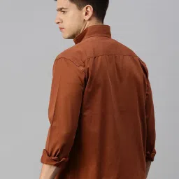 showoffff SHOWOFF Brown Regular Fit Denim Jacket image 2