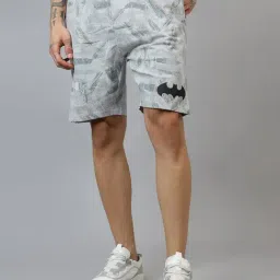 Free Authority Grey Regular Fit Printed Shorts-picture-30