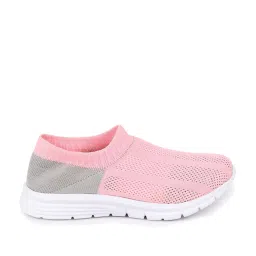 Fausto Women's Pink & Grey Walking Shoes image 2