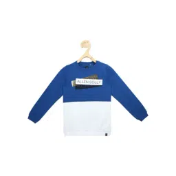Allen Solly Junior Blue & White Graphic Print Sweatshirt-picture-16