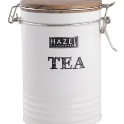 HAZEL White Iron Tea Container with Lid (1.11L)-image-33