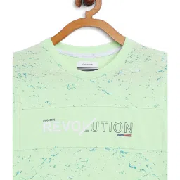 Octave Kids Green Printed T-Shirt image 3