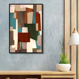 999Store Multicolor Canvas Wall Painting Panel With Fibre Frame-picture-3