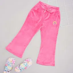 Pantaloons Junior Girls Hot Pink Solid Trousers & Pants-image-54