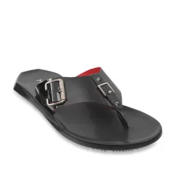 Metro Men's Black Thong Sandals image 2