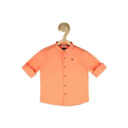 allen solly junior Allen Solly Kids Peach Solid Full Sleeves Shirt-picture-33