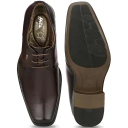 Hitz Men's Brown Derby Shoes image 3