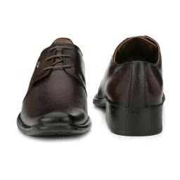Hitz Men's Brown Derby Shoes image 5