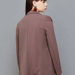 Ginger by Lifestyle Brown Regular Fit Blazer image 2