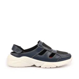 Fausto Men's Navy Back Strap Sandals image 2