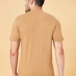 Urban Ranger By Pantaloons Tan Cotton Slim Fit Printed T-Shirt image 2