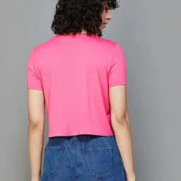 Ginger by Lifestyle Pink Printed T-Shirt image 2