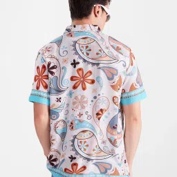 The Souled Store Off White Regular Fit TSS Originals: Indie Block Holiday Shirt image 2