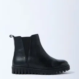 LUNA BLU by Westside Black Chelsea Leather Boots image 3