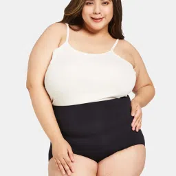 Secrets By ZeroKaata Black & Beige Plain Shapewear image 2