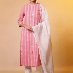Aurelia White Cotton Plain Dupatta image 2