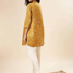 Marigold Lane Mustard Printed Tunic image 2