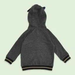 Pantaloons Baby Black Cotton Embroidered Full Sleeves Sweatshirt image 2