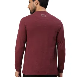 Royal Enfield Retro Rider Burgundy Regular Fit Printed Crew T-Shirt image 2