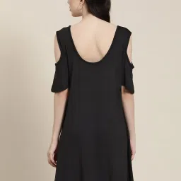 Qurvii Black A Line Dress image 2