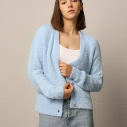 Only Blue Regular Fit Cardigan image 2