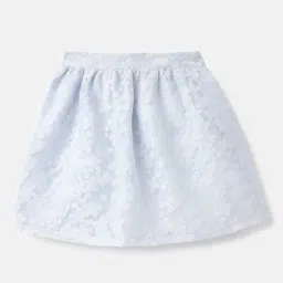 United Colors Of Benetton Girls Blue Regular Fit Floral Print Skirt-picture-20