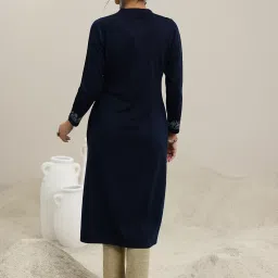 Libas Blue Floral Kurta image 2