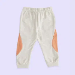 Pantaloons Baby White & Pink Cotton Printed Trackpants image 2