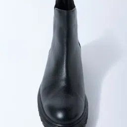 LUNA BLU by Westside Black Chelsea Leather Boots image 5