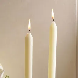Pure Home and Living Ivory Blackberry & Bay Tapered Candles - Set of 2 image 2
