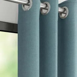 DDECOR Live Beautiful Blue Polyester 5 ft Window Curtain image 2