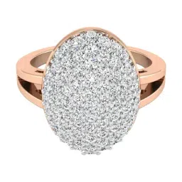 SHINE ETERNAL Lab Grown Diamond 14k (585) Rose Gold Allure Engagement Ring for Women-picture-15