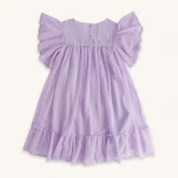 Pantaloons Junior Purple Cotton Regular Fit Dress image 2