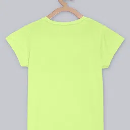 Kidsville Light Green Embellished T-Shirt image 2