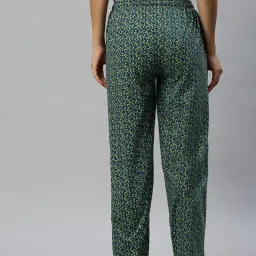 Kryptic Maroon & Black Cotton Relaxed Fit Printed Lounge Pants - Pack of 2 image 2