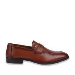 Louis Philippe Men's Brown Formal Loafers image 2
