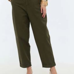 Cover Story Olive Regular Fit Trousers-picture-23