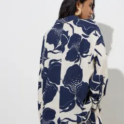 LOV by Westside Navy Botanical Design Cotton-Blend Shirt image 2