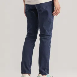 GANT Navy Slim Fit Lightly Washed Jeans image 2
