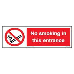 SUNSIGNS No Smoking in this entrance Signage Size 150x200 mm HP Print + Vinyl + Sun Board, SS0209-picture-12