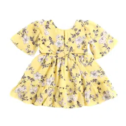 The Magic Wand Kids Yellow Floral Print Dress image 2