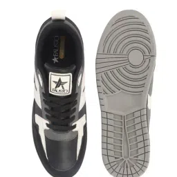 FAUSTO Men's Black Casual Sneakers image 4