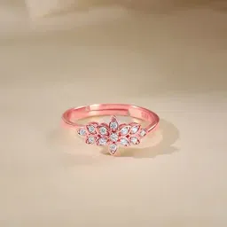 GIVA 925 Sterling Silver Rose Gold Ring for Women-image-93
